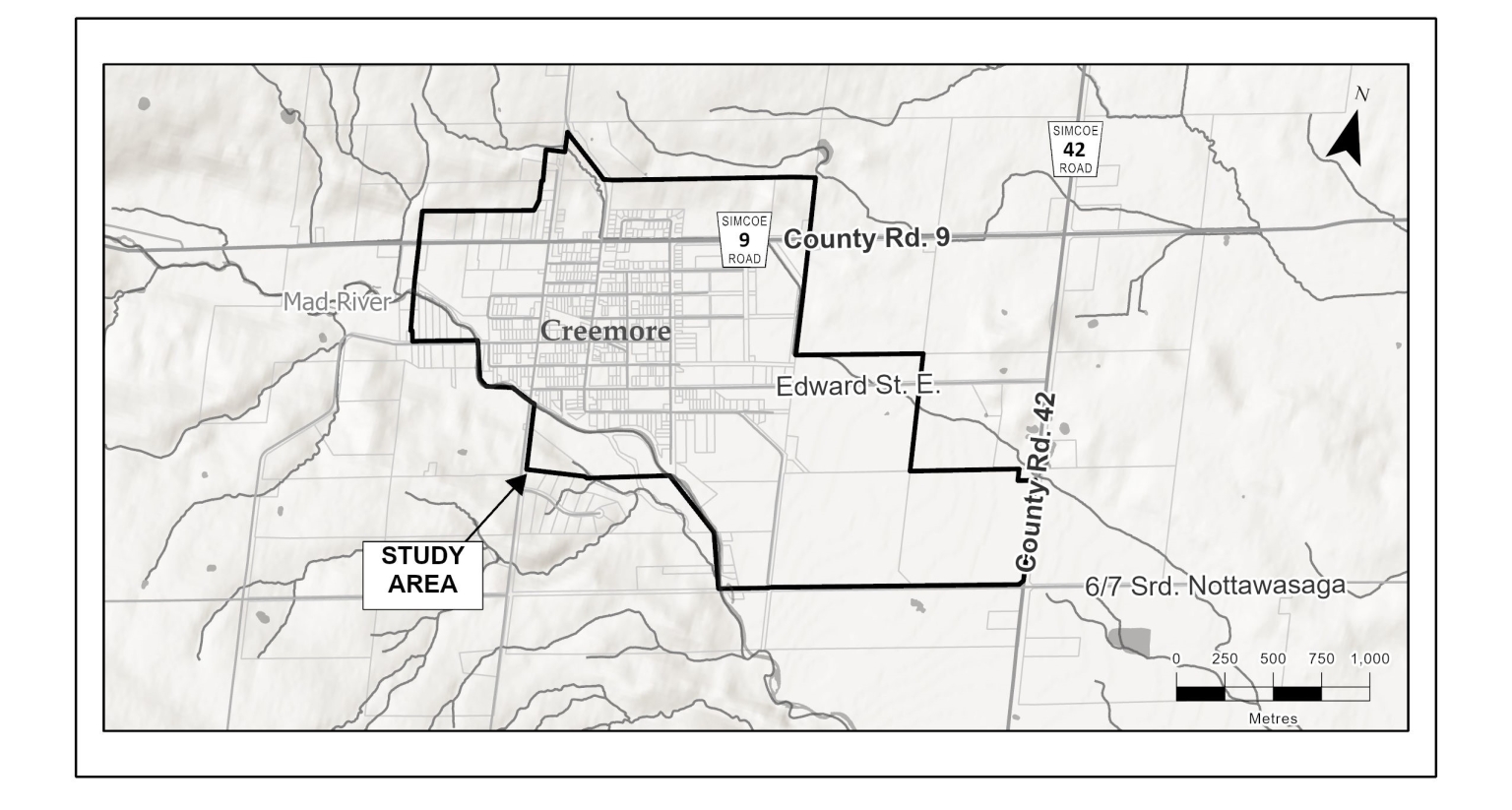 Creemore Master Water and Wastewater Servicing Plan Study Area