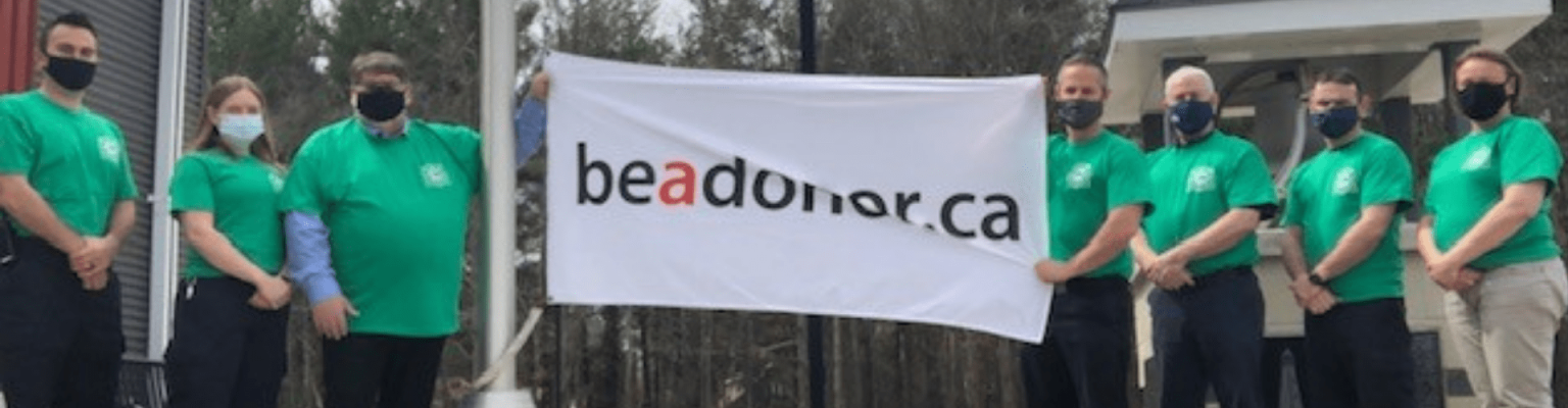 Be a Donor Flag Raising - April 6 2021