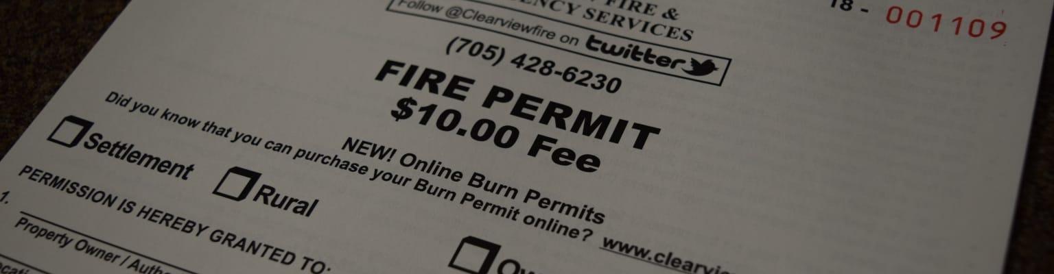 Burn Permit Sheet