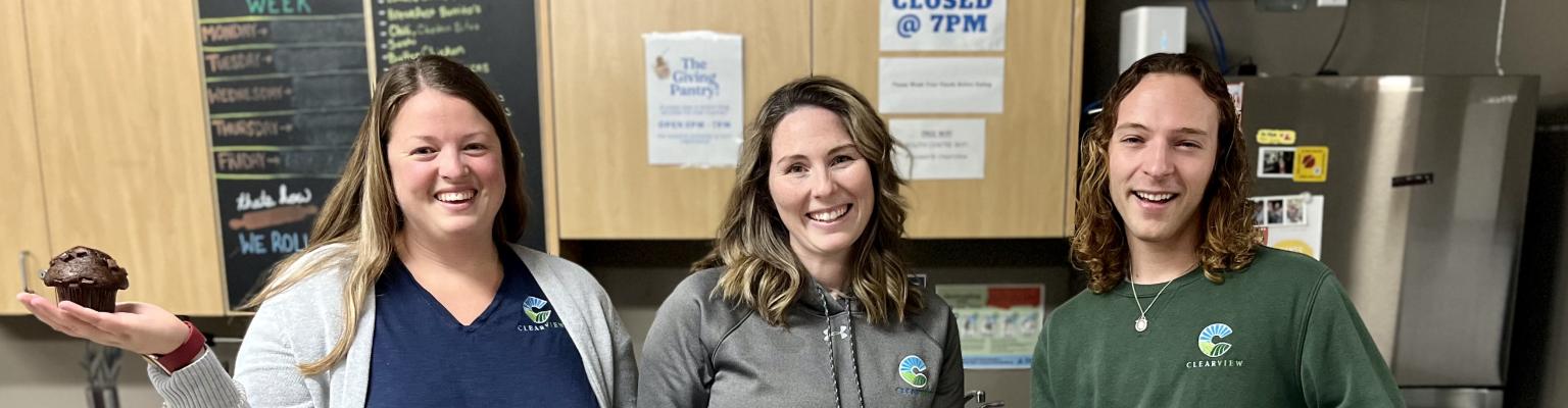 Clearview Youth Centre Staff in the Kitchen